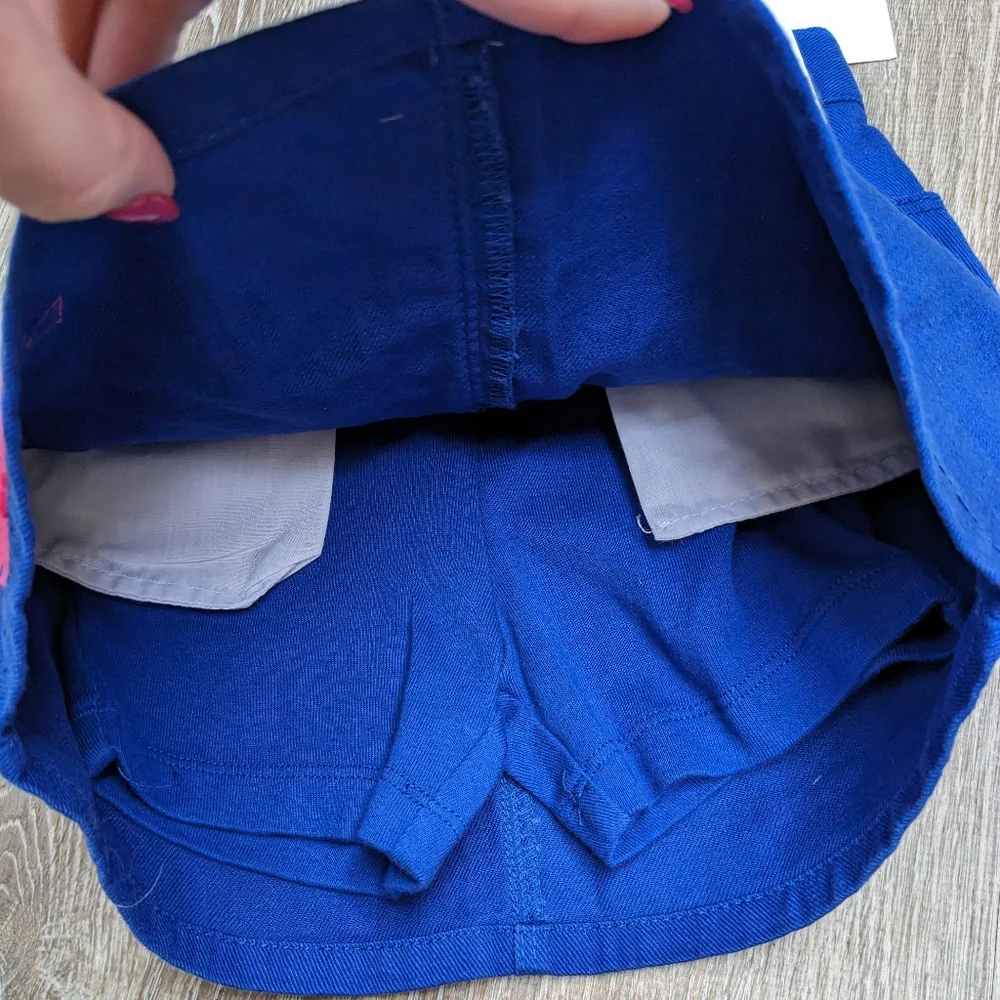 NWT Gymboree Royal Blue Nautical Denim Skort Girls Size 5